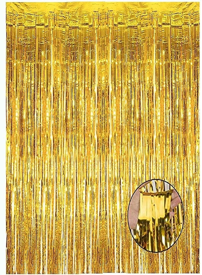 HK balloons Gold Foil Curtain Pack of 1 for Birthday Anniversary Marriage and Bachelor Decoration (Gold) - Image 1